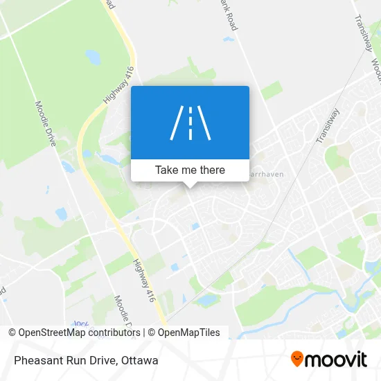 Pheasant Run Drive map