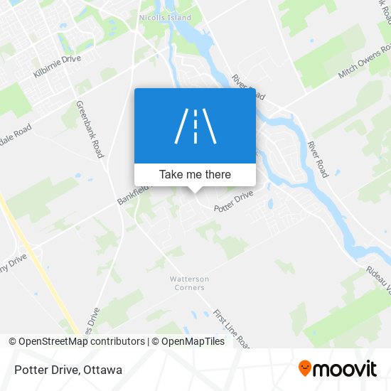 Potter Drive map