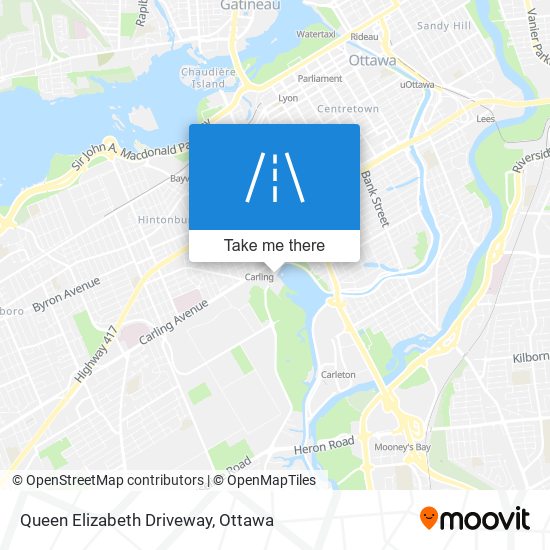 Queen Elizabeth Driveway map