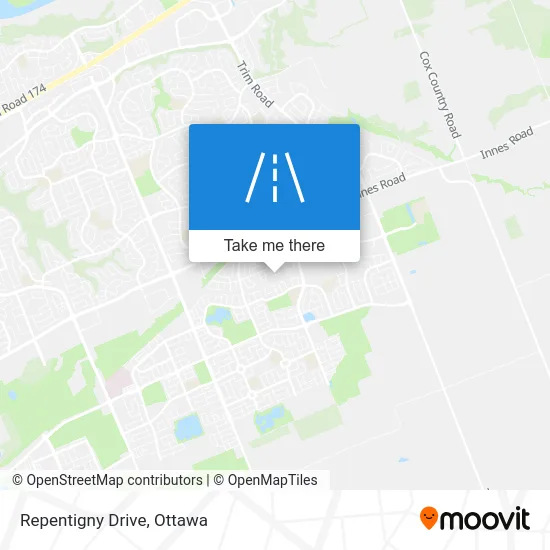 Repentigny Drive map