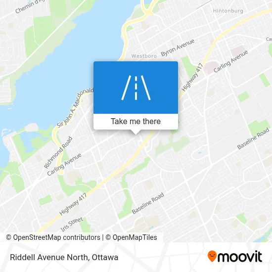 Riddell Avenue North map