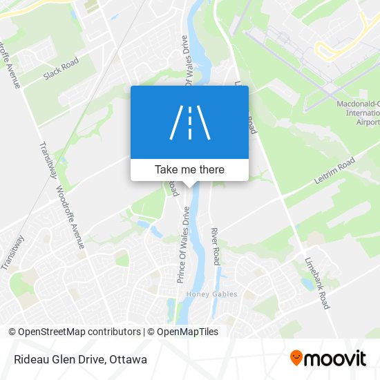 Rideau Glen Drive map