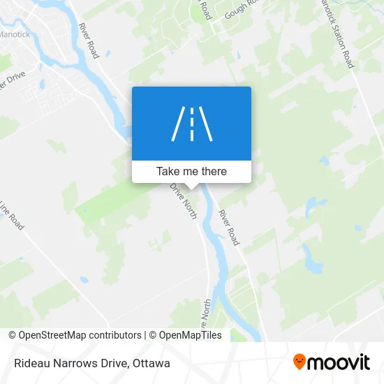 Rideau Narrows Drive map