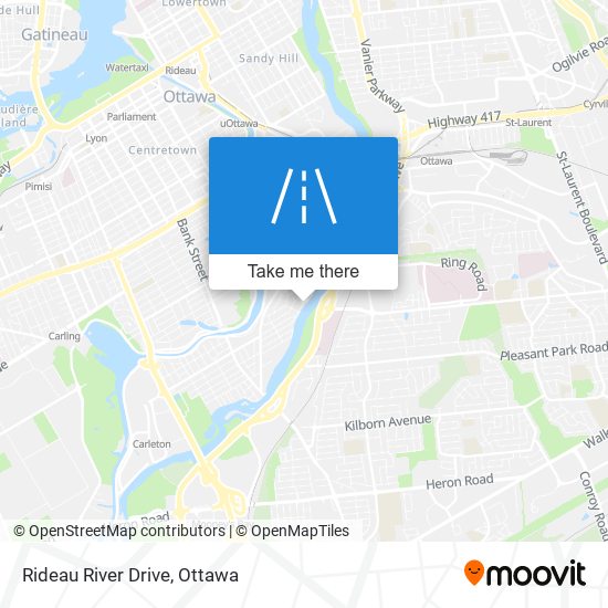 Rideau River Drive map