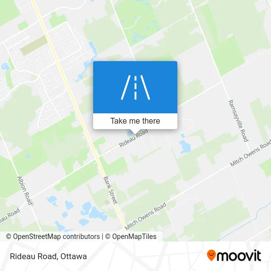 Rideau Road map
