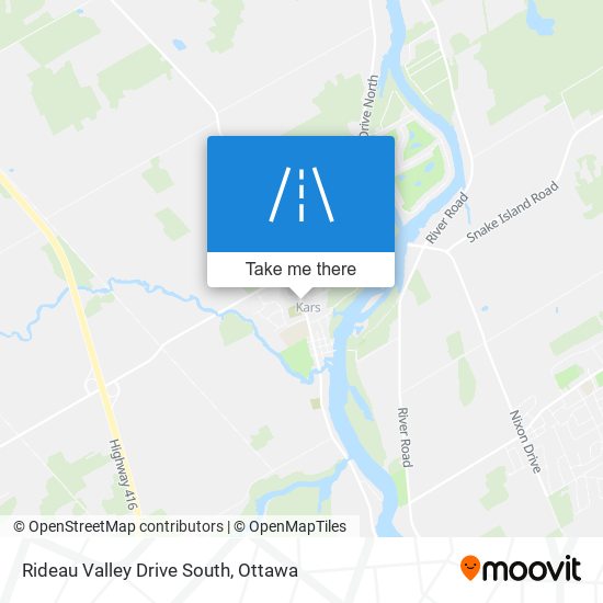 Rideau Valley Drive South map