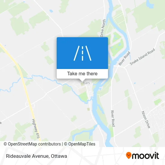 Rideauvale Avenue map