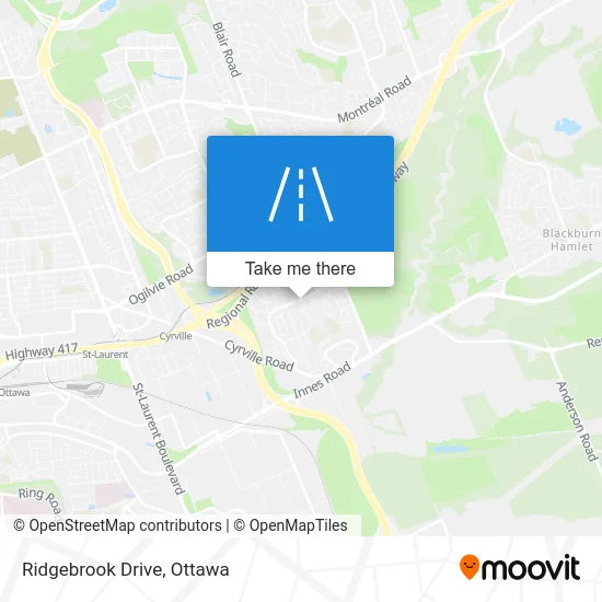 Ridgebrook Drive map