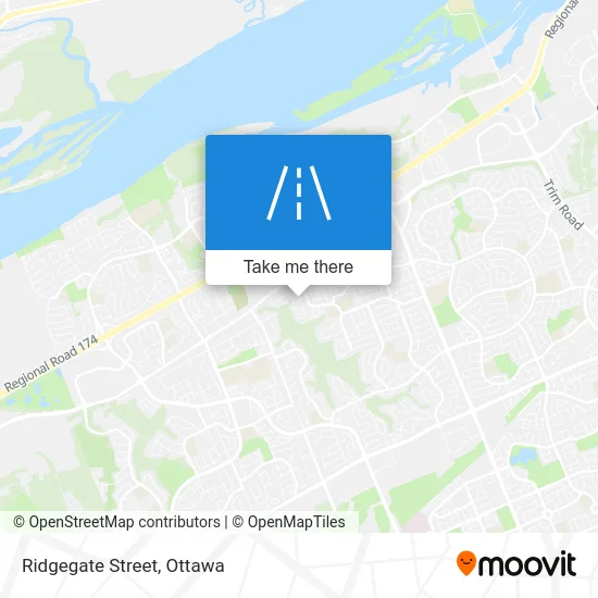 Ridgegate Street map