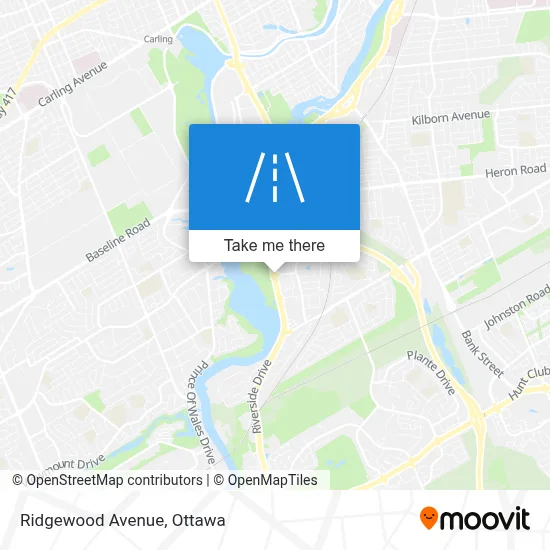 Ridgewood Avenue map