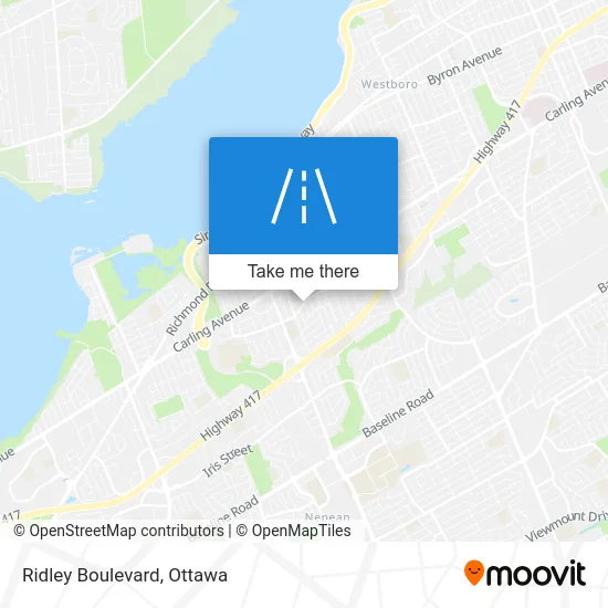 Ridley Boulevard map