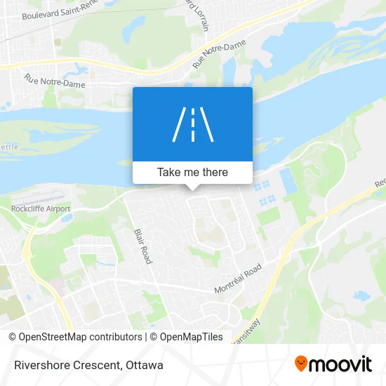 Rivershore Crescent map