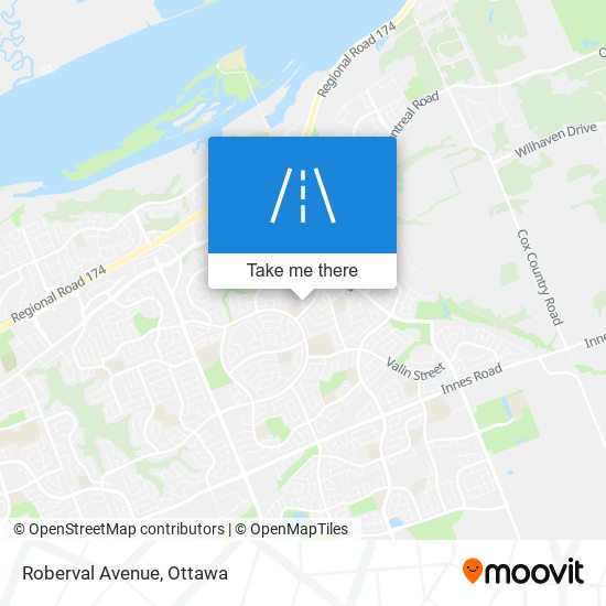 Roberval Avenue map