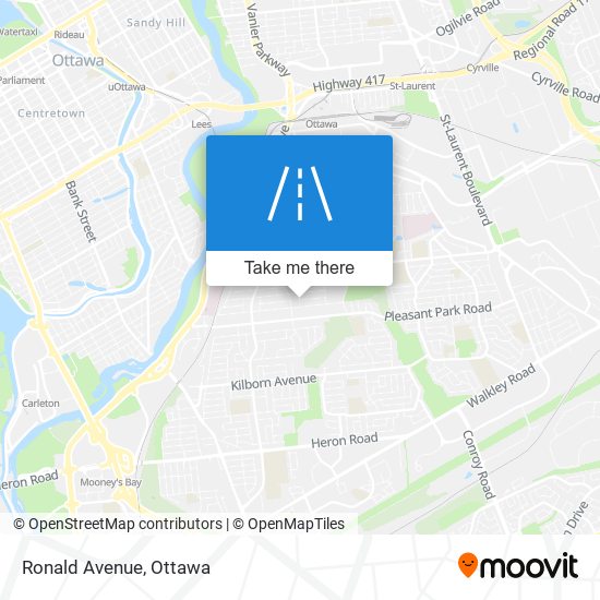 Ronald Avenue map