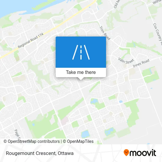 Rougemount Crescent map