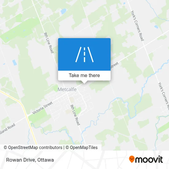 Rowan Drive map
