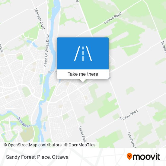 Sandy Forest Place map