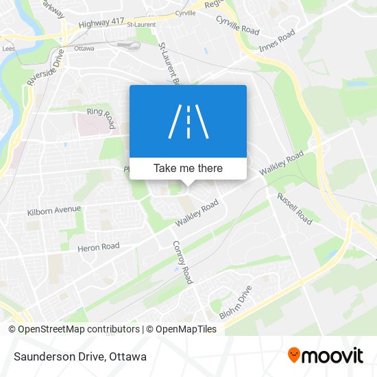 Saunderson Drive map