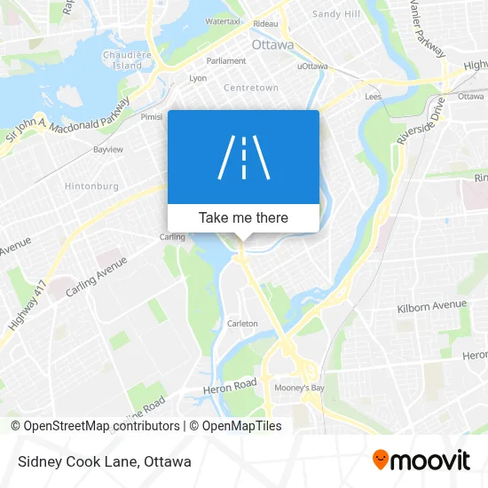 Sidney Cook Lane map