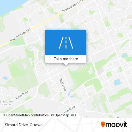 Simard Drive map