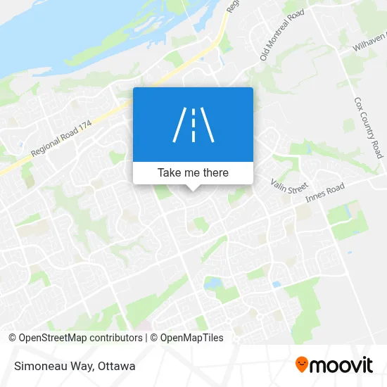 Simoneau Way map