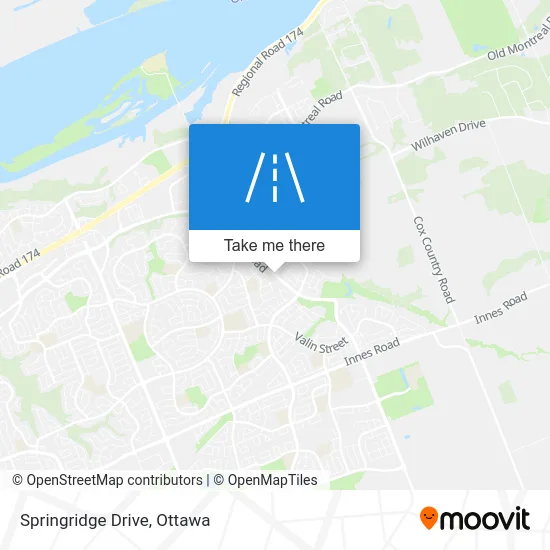 Springridge Drive map