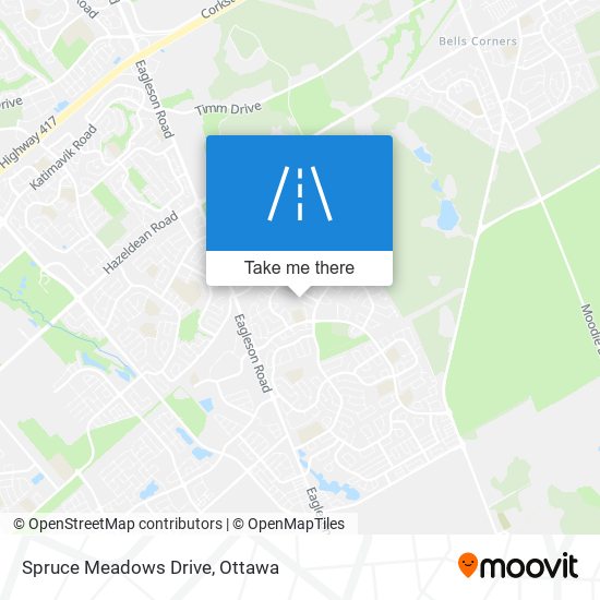 Spruce Meadows Drive map