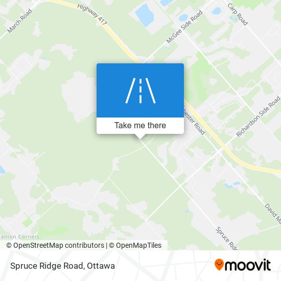 Spruce Ridge Road map