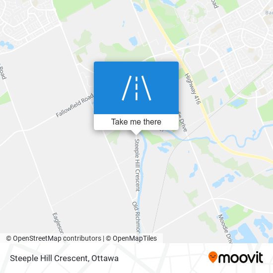 Steeple Hill Crescent map