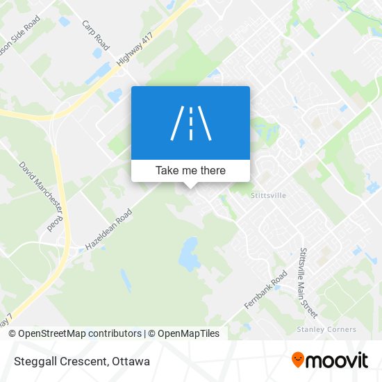 Steggall Crescent map