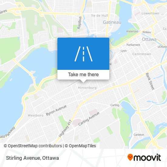 Stirling Avenue map