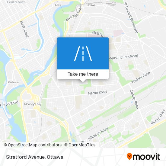 Stratford Avenue map