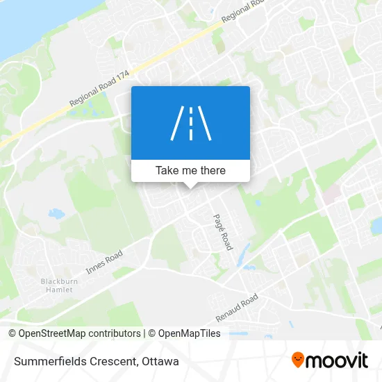 Summerfields Crescent map