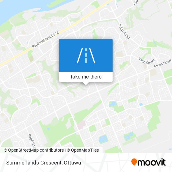 Summerlands Crescent map