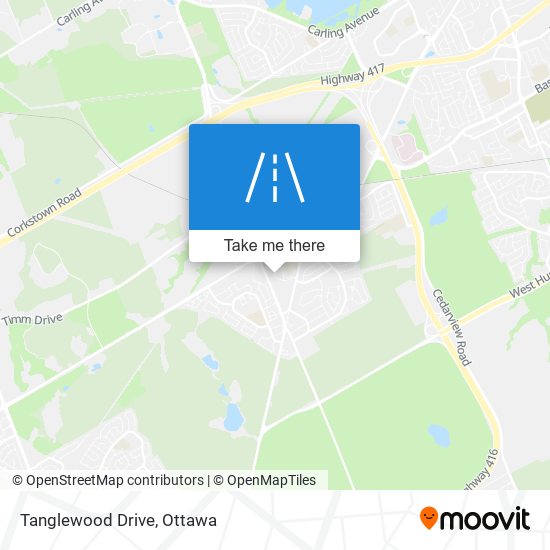 Tanglewood Drive map