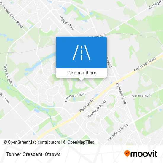 Tanner Crescent map