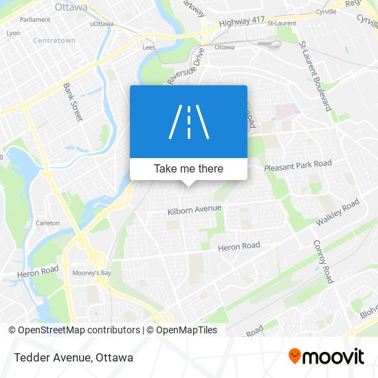 Tedder Avenue map