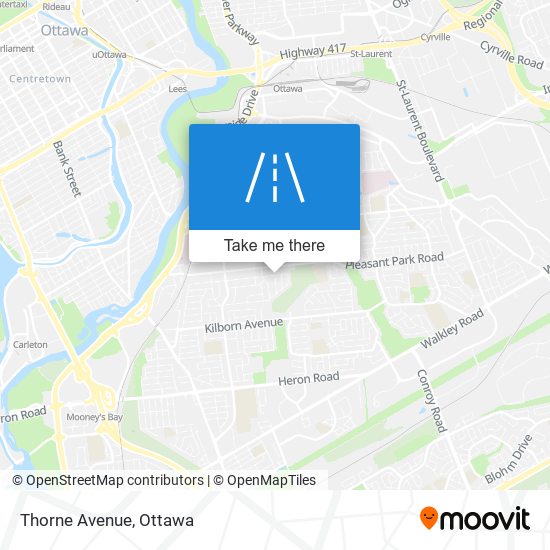 Thorne Avenue map