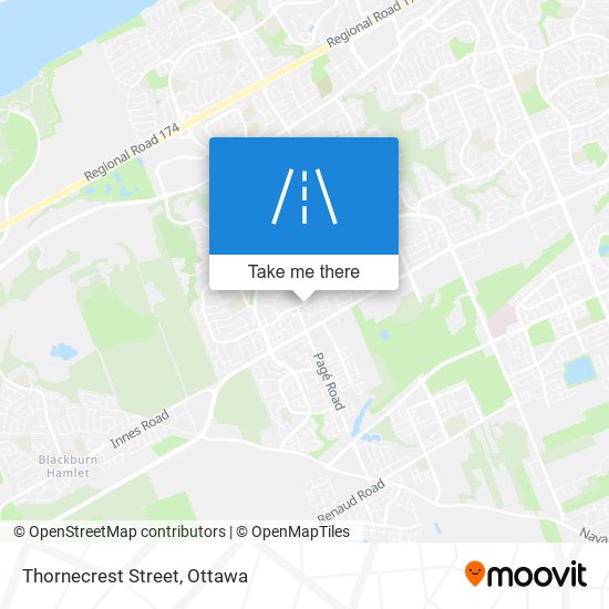 Thornecrest Street map