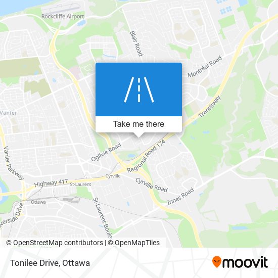 Tonilee Drive map