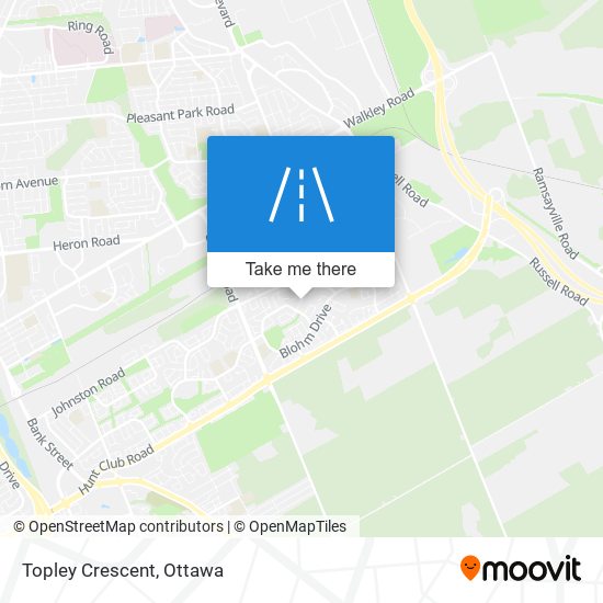 Topley Crescent map