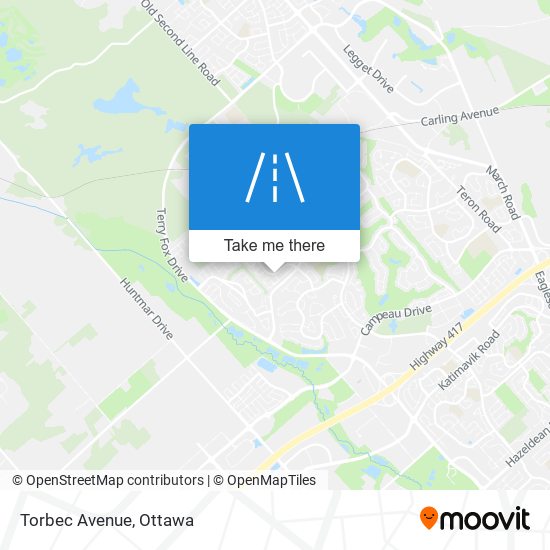 Torbec Avenue map