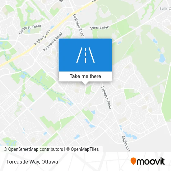 Torcastle Way map