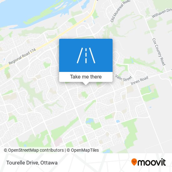 Tourelle Drive map