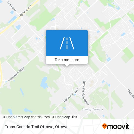 Trans-Canada Trail Ottawa map