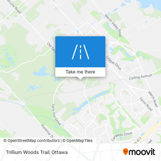 Trillium Woods Trail map