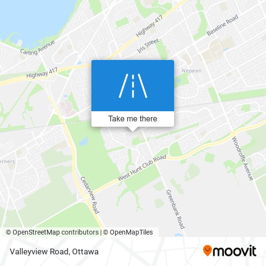 Valleyview Road map