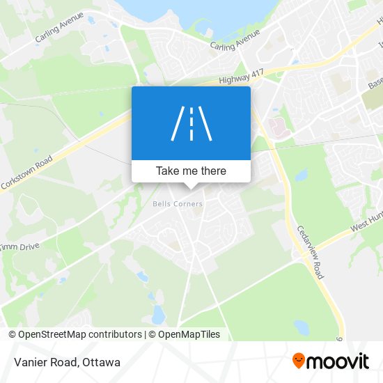 Vanier Road map