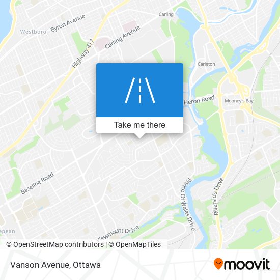 Vanson Avenue map