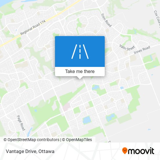 Vantage Drive map